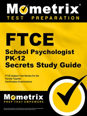 cover image of FTCE School Psychologist PK-12 Secrets Study Guide